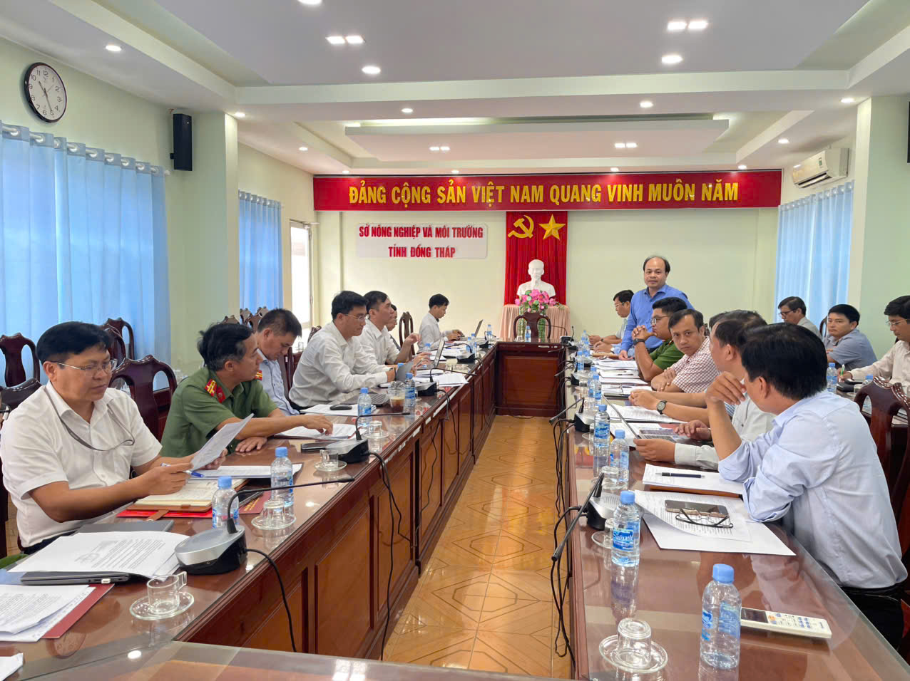 Đoàn công tác của Cục Quản lý đất đai phối hợp cùng Cục Chuyển đổi số làm việc với Sở Nông nghiệp và Môi trường tỉnh Đồng Tháp